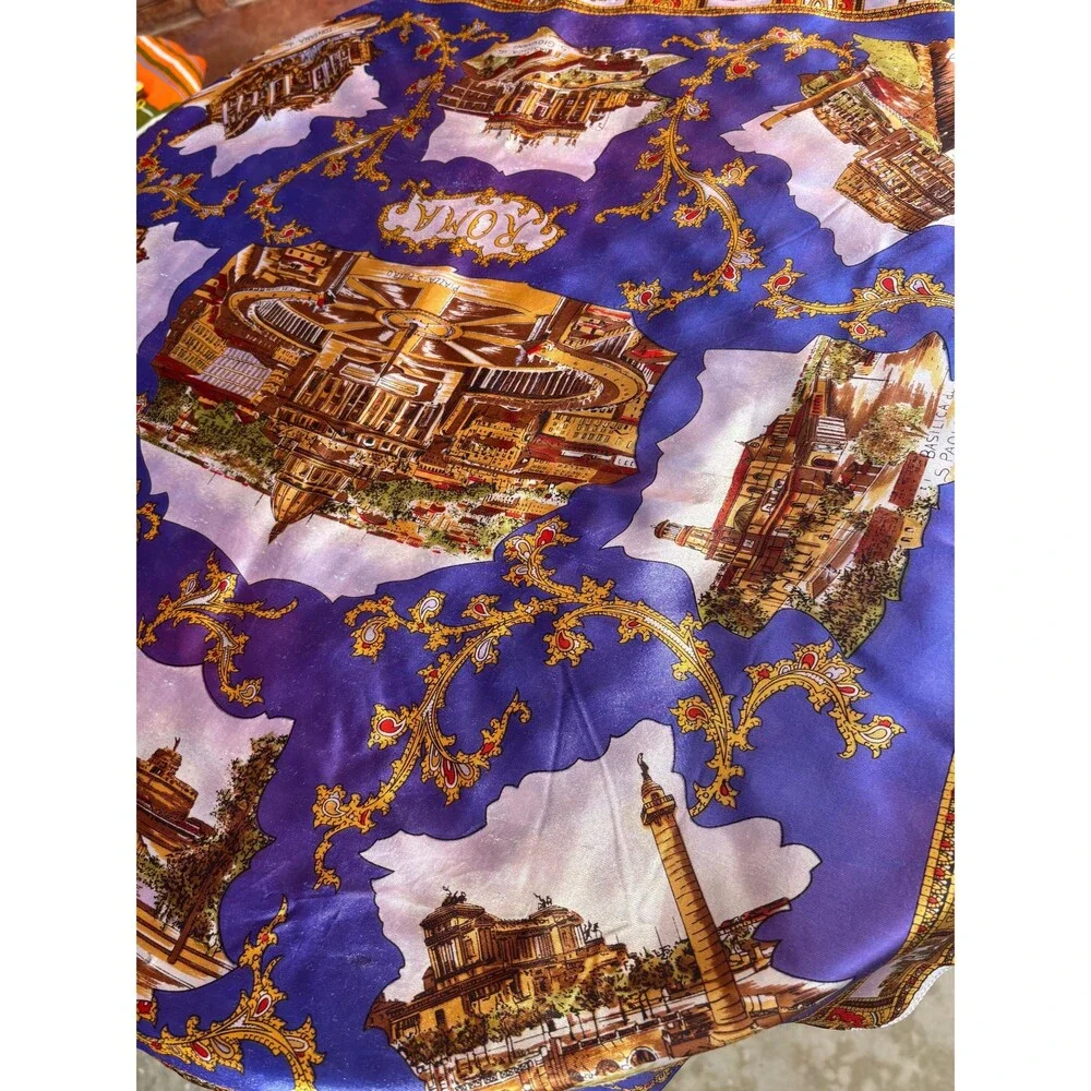 Vintage Roma Italy Scarf
